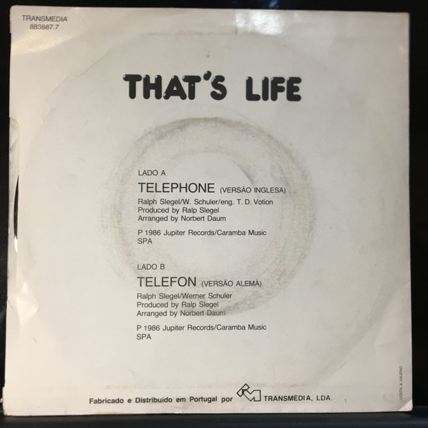 That's Life - Telephone | Transmedia (883887.7)