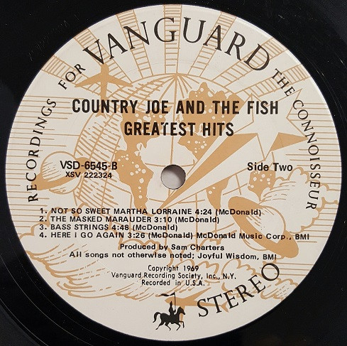 Country Joe And The Fish - Greatest Hits | Vanguard (VSD-6545) - 4 Country Joe And The Fish - Greatest Hits | Vanguard (VSD-6545) - 4