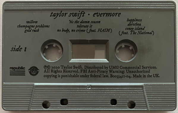 Taylor Swift - Evermore (Limited Deluxe Edition) [Cassette] | Republic Records (B0033411-04) - 4