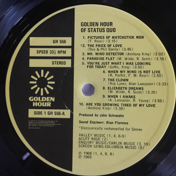 Status Quo - Golden Hour Of Status Quo | Golden Hour (GH 556) - 3