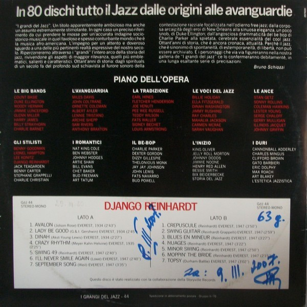 Django Reinhardt - Django Reinhardt | Fabbri Editori (GdJ 44) - 2 Django Reinhardt - Django Reinhardt | Fabbri Editori (GdJ 44) - 2