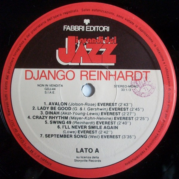 Django Reinhardt - Django Reinhardt | Fabbri Editori (GdJ 44) - 3 Django Reinhardt - Django Reinhardt | Fabbri Editori (GdJ 44) - 3