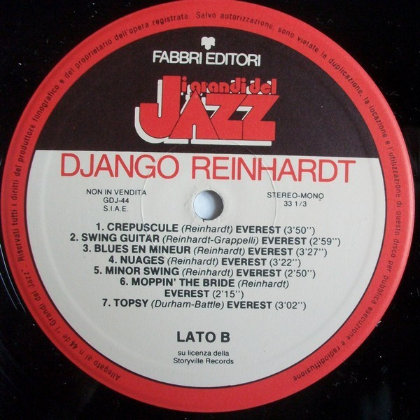 Django Reinhardt - Django Reinhardt | Fabbri Editori (GdJ 44) - 4 Django Reinhardt - Django Reinhardt | Fabbri Editori (GdJ 44) - 4