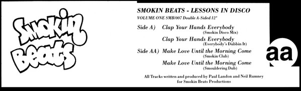 Smokin Beats - Lessons In Disco | Smokin Beats (SMB/007) - 2