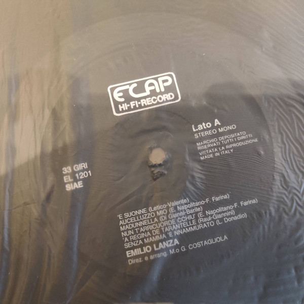 Emilio Lanza - 'E Suonne | Ecap hi-Fi Record (EL 1201) - 4 Emilio Lanza - 'E Suonne | Ecap hi-Fi Record (EL 1201) - 4