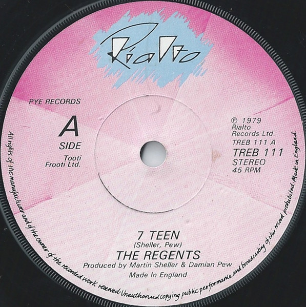 The Regents - 7 Teen | Rialto (TREB 111)