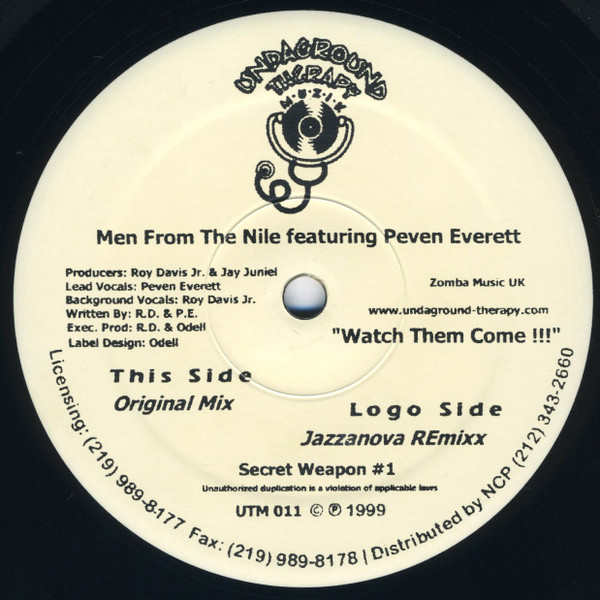 Roy Davis & Jay Juniel / Men From The Nile Featuring Peven Everett - Watch Them Come!!! | Undaground Therapy Muzik (UTM 011)