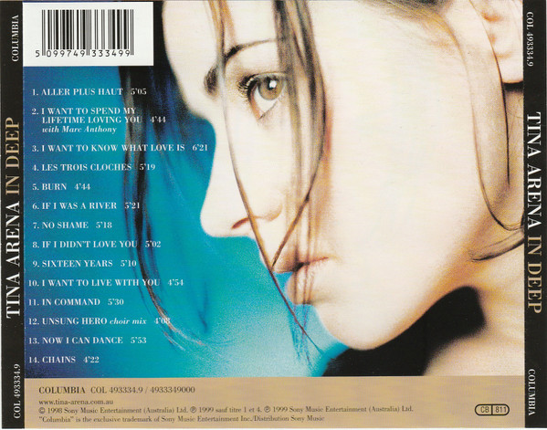 Tina Arena - In Deep | Columbia (COL 493334.9) - 2