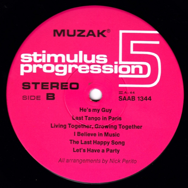 Nick Perito - Stimulus Progression 5 | MUZAK (III,A-44) - 4