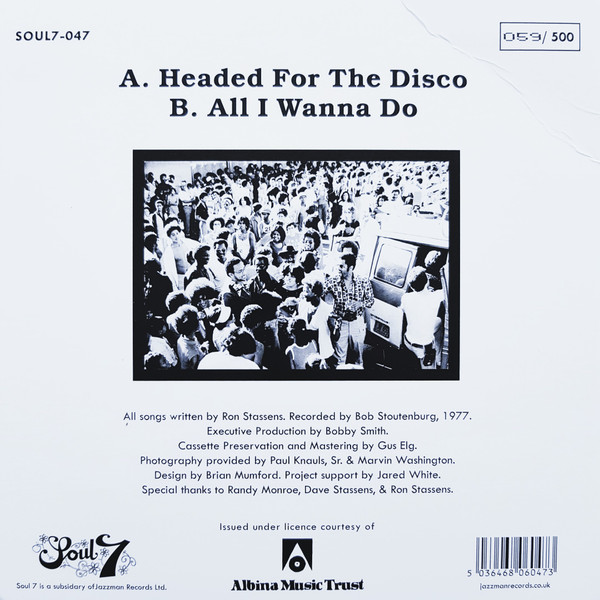 Milton Davis - Headed For The Disco / All I Wanna Do | Soul7 (SOUL7-047) - 2