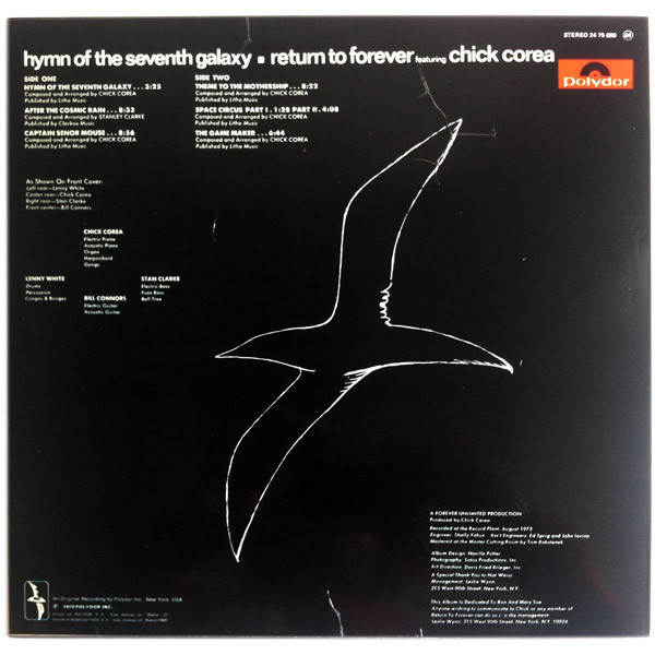 Return To Forever Featuring Chick Corea - Hymn Of The Seventh Galaxy | Polydor (24 75 689) - 2