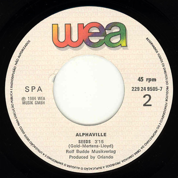 Alphaville - Big In Japan | WEA (229 24-9505-7) - 4
