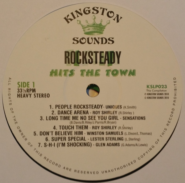 Various - Rocksteady Hits The Town | Kingston Sounds (KSLP023) - 3 Various - Rocksteady Hits The Town | Kingston Sounds (KSLP023) - 3