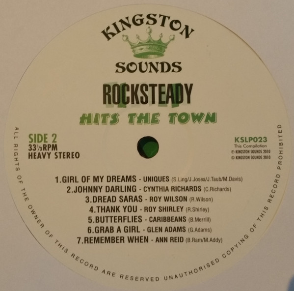 Various - Rocksteady Hits The Town | Kingston Sounds (KSLP023) - 4 Various - Rocksteady Hits The Town | Kingston Sounds (KSLP023) - 4