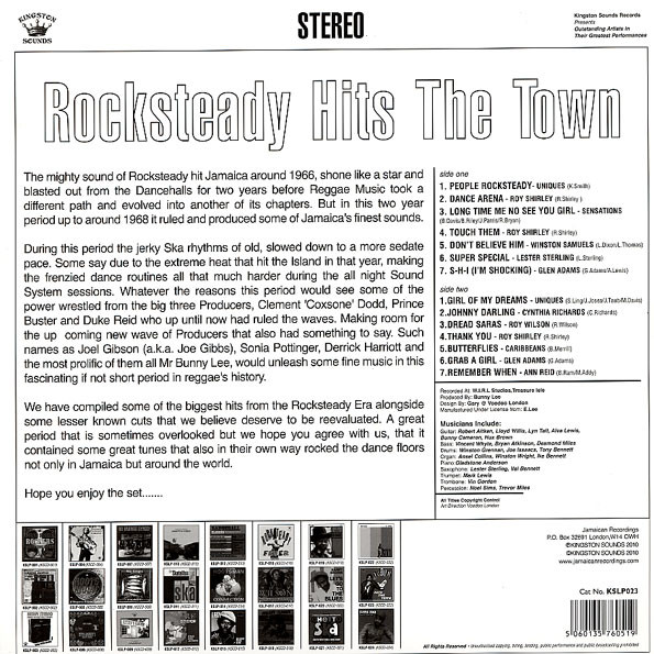 Various - Rocksteady Hits The Town | Kingston Sounds (KSLP023) - 2 Various - Rocksteady Hits The Town | Kingston Sounds (KSLP023) - 2