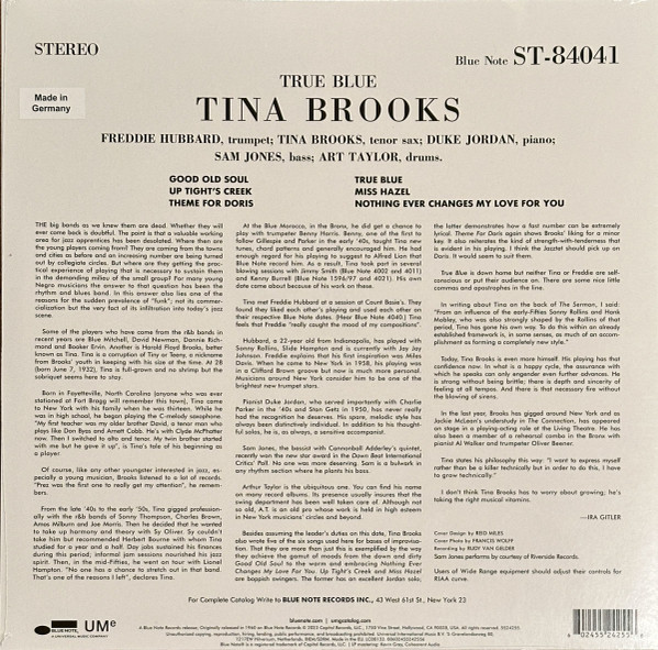 Tina Brooks - True Blue | Blue Note (5524255) - 2
