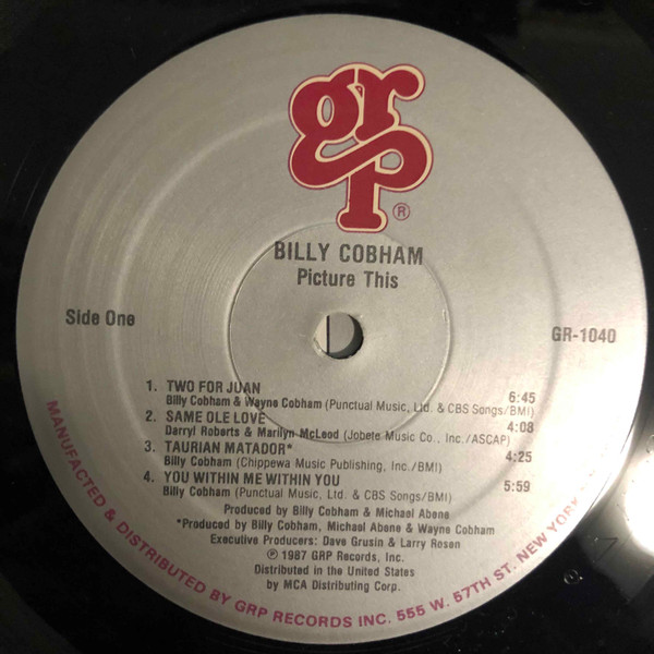 Billy Cobham - Picture This | GRP (GR-1040) - 3 Billy Cobham - Picture This | GRP (GR-1040) - 3