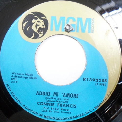 Connie Francis - Why Say Goodbye | MGM Records (K13923 SS) - main