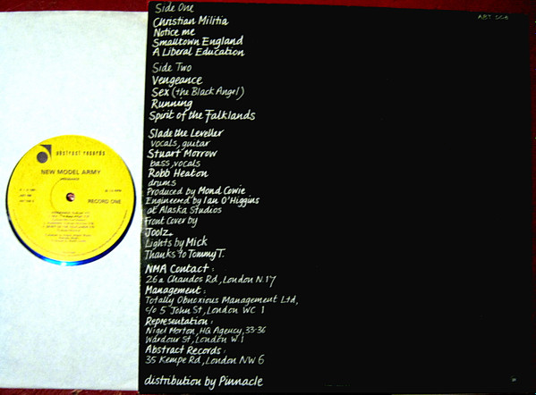 New Model Army - Vengeance | Abstract Records (ABT 008) - 3 New Model Army - Vengeance | Abstract Records (ABT 008) - 3