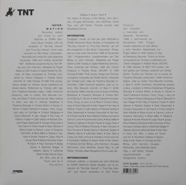 Tortoise - TNT | City Slang (EFA 08705 - 1) - 4 Tortoise - TNT | City Slang (EFA 08705 - 1) - 4