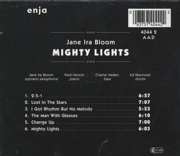 Jane Ira Bloom - Mighty Lights | Enja Records (Enja 4044 2) - 4 Jane Ira Bloom - Mighty Lights | Enja Records (Enja 4044 2) - 4