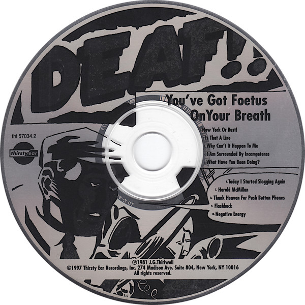 Foetus - Deaf CD | Thirsty Ear (thi 57034.2) - main Foetus - Deaf CD | Thirsty Ear (thi 57034.2) - main