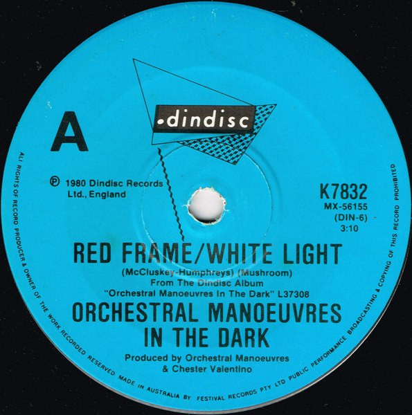 Orchestral Manoeuvres In The Dark - Red Frame/White Light | Dindisc (K7832) - main Orchestral Manoeuvres In The Dark - Red Frame/White Light | Dindisc (K7832) - main