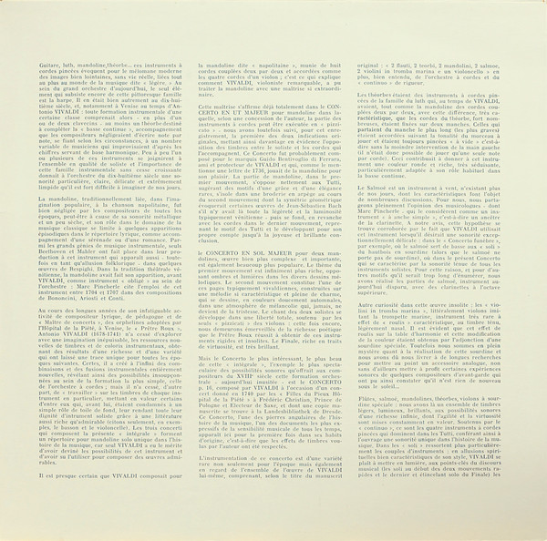 Antonio Vivaldi , Claudio Scimone , I Solisti Veneti - Les Concertos Pour Mandoline / Concerto Pour Violon Discordato | Erato (STU 70545) - 3