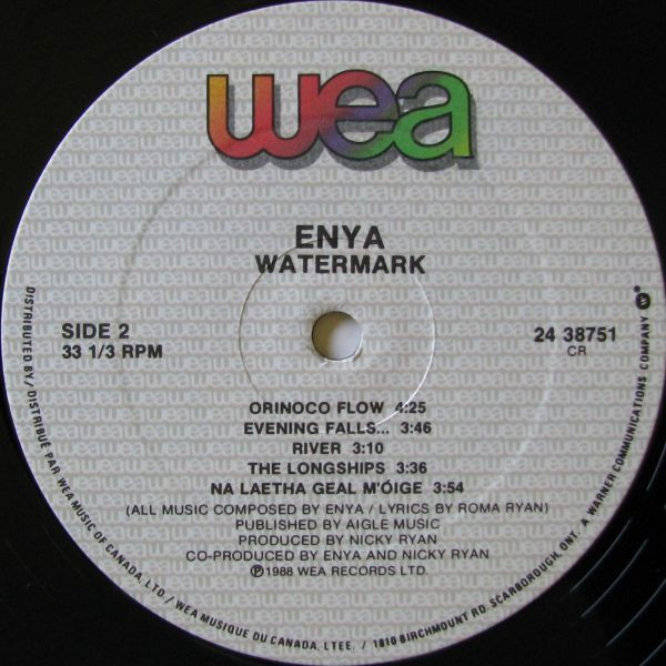 Enya - Watermark | WEA (24 38751) - 2