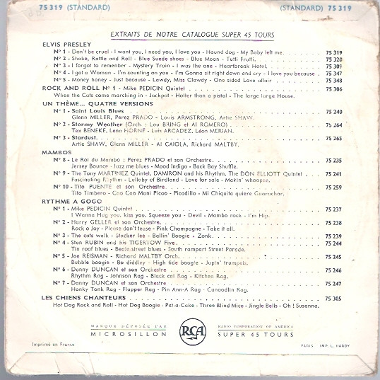 Elvis Presley - Rock And Roll N°1 | RCA (75 319) - 2