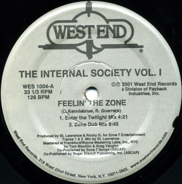The Internal Society - Vol. I | West End Records (WES 1004) - main