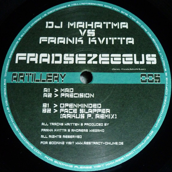 DJ Mahatma vs Frank Kvitta - Fradsezeggus | Artillery (Artillery 005) - main