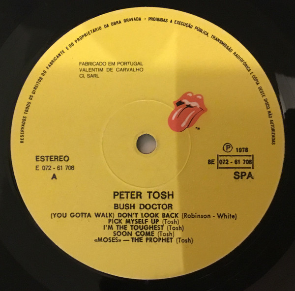 Peter Tosh - Bush Doctor | Rolling Stones Records (8E 072-61 708) - 4