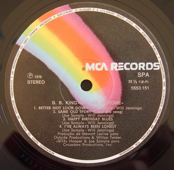 B.B. King - Take It Home | MCA Records (5553151) - 3