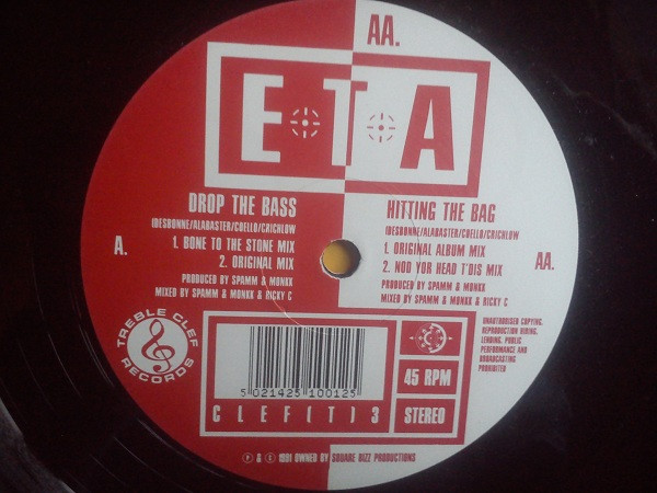 E.T.A. - Drop the Bass | Treble Clef Records (CLEF T.3) - 3 E.T.A. - Drop the Bass | Treble Clef Records (CLEF T.3) - 3