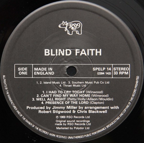 Blind Faith - Blind Faith | Polydor (SPELP 14) - 3