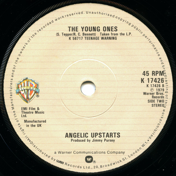 Angelic Upstarts - Teenage Warning | Warner Bros. Records (K 17426) - 4