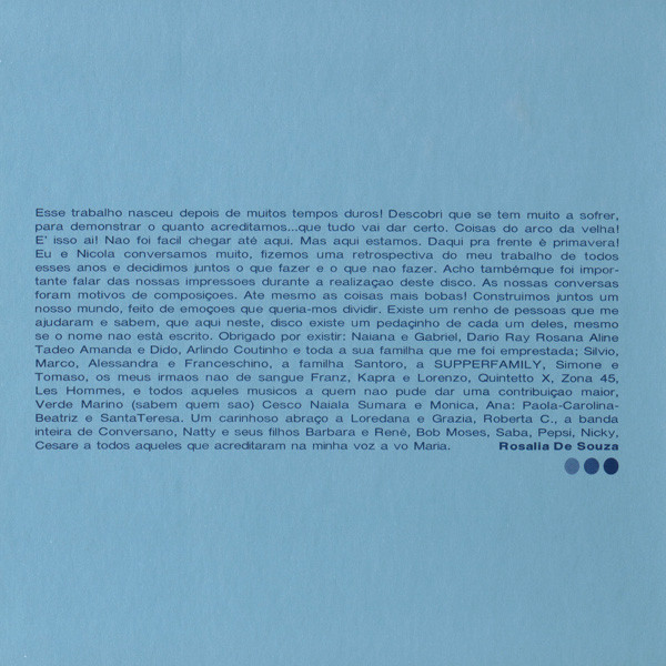 Nicola Conte Apresenta Rosalia De Souza - Garota Moderna | Schema (SCCD 333) - 2