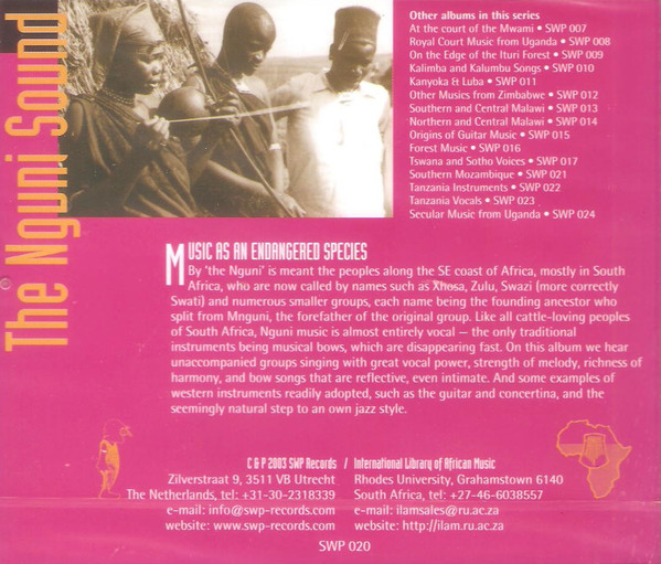 Various - The Nguni Sound: South Africa & Swaziland 1955 '57 '58 | SWP Records (SWP 020) - 2