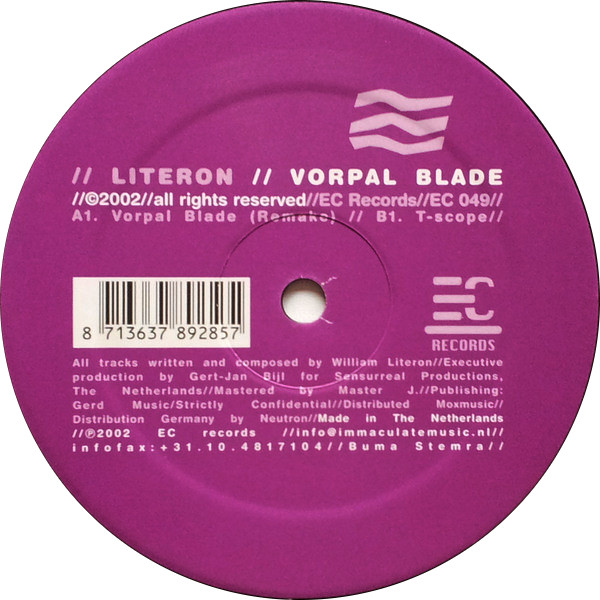 Literon - Vorpal Blade | EC Records (EC 049) - 4