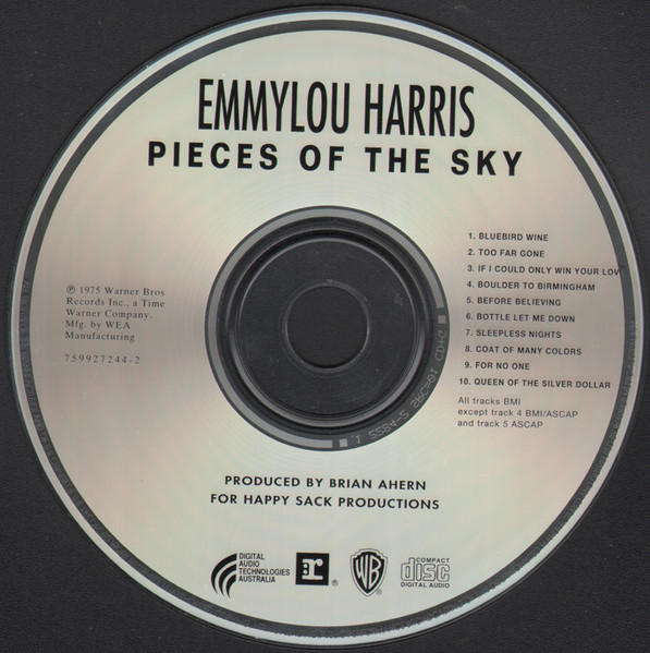 Emmylou Harris - Pieces Of The Sky | Reprise Records (7599272442) - 3