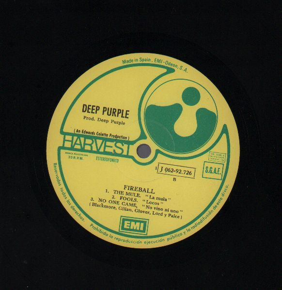 Deep Purple - Fireball | Harvest (1 J 062-92.726) - 4 Deep Purple - Fireball | Harvest (1 J 062-92.726) - 4