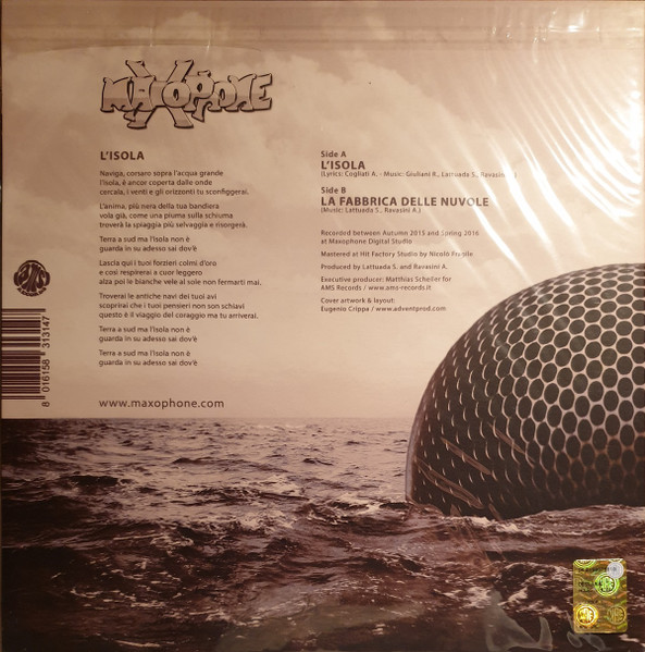 Maxophone - L'Isola | AMS Records (AMS EP 131) - 2