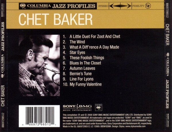 Chet Baker - Columbia Jazz Profiles | Sony BMG Music Entertainment (88697298512) - 2 Chet Baker - Columbia Jazz Profiles | Sony BMG Music Entertainment (88697298512) - 2
