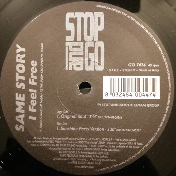 Same Story - I Feel Free | Stop And Go (GO 7474) - main Same Story - I Feel Free | Stop And Go (GO 7474) - main