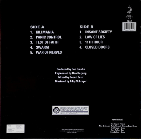 Wrath - Insane Society | Medusa Records (MD 9401 1) - 2 Wrath - Insane Society | Medusa Records (MD 9401 1) - 2