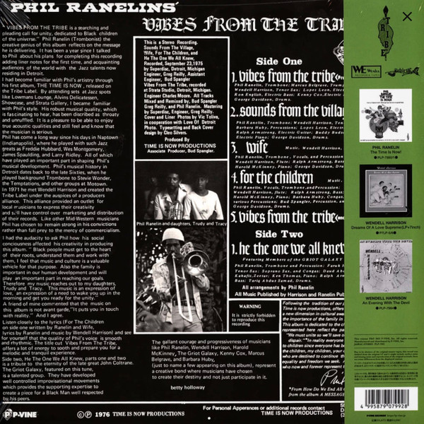 Phil Ranelin - Vibes From The Tribe | P-Vine Records (PLP-7992) - 2 Phil Ranelin - Vibes From The Tribe | P-Vine Records (PLP-7992) - 2