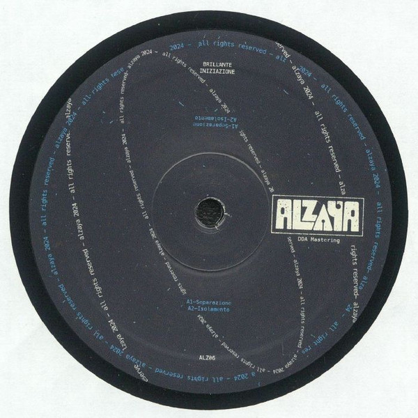 BRILLANTE - Iniziazione EP | Alzaya Records (ALZ006)