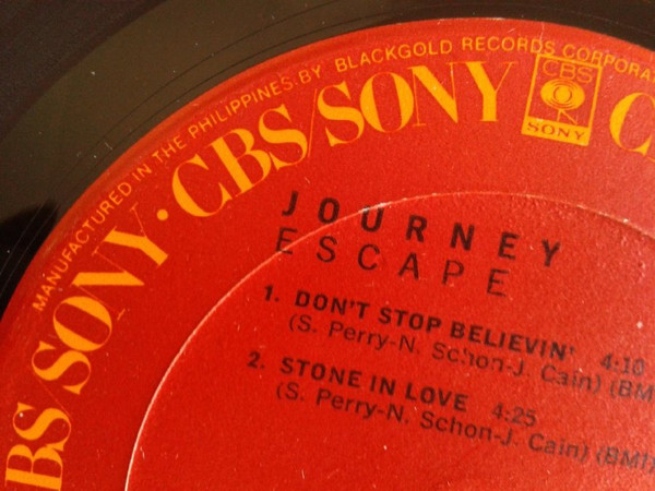 Journey - Escape | CBS/SONY (LP-1535) - 2