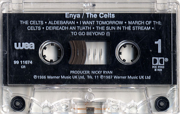Enya - The Celts [Cassette] | WEA (99 11674) - 3